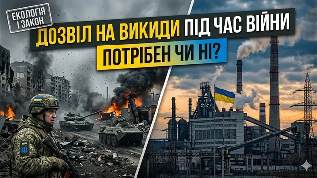 Обкладинка відео: «Дозвіл на викиди під час війни — потрібен чи ні?»
