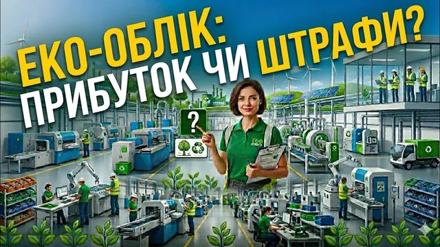 Обкладинка відео: «Еко-облік: прибуток чи штрафи?» — інженерка-еколог на виробництві